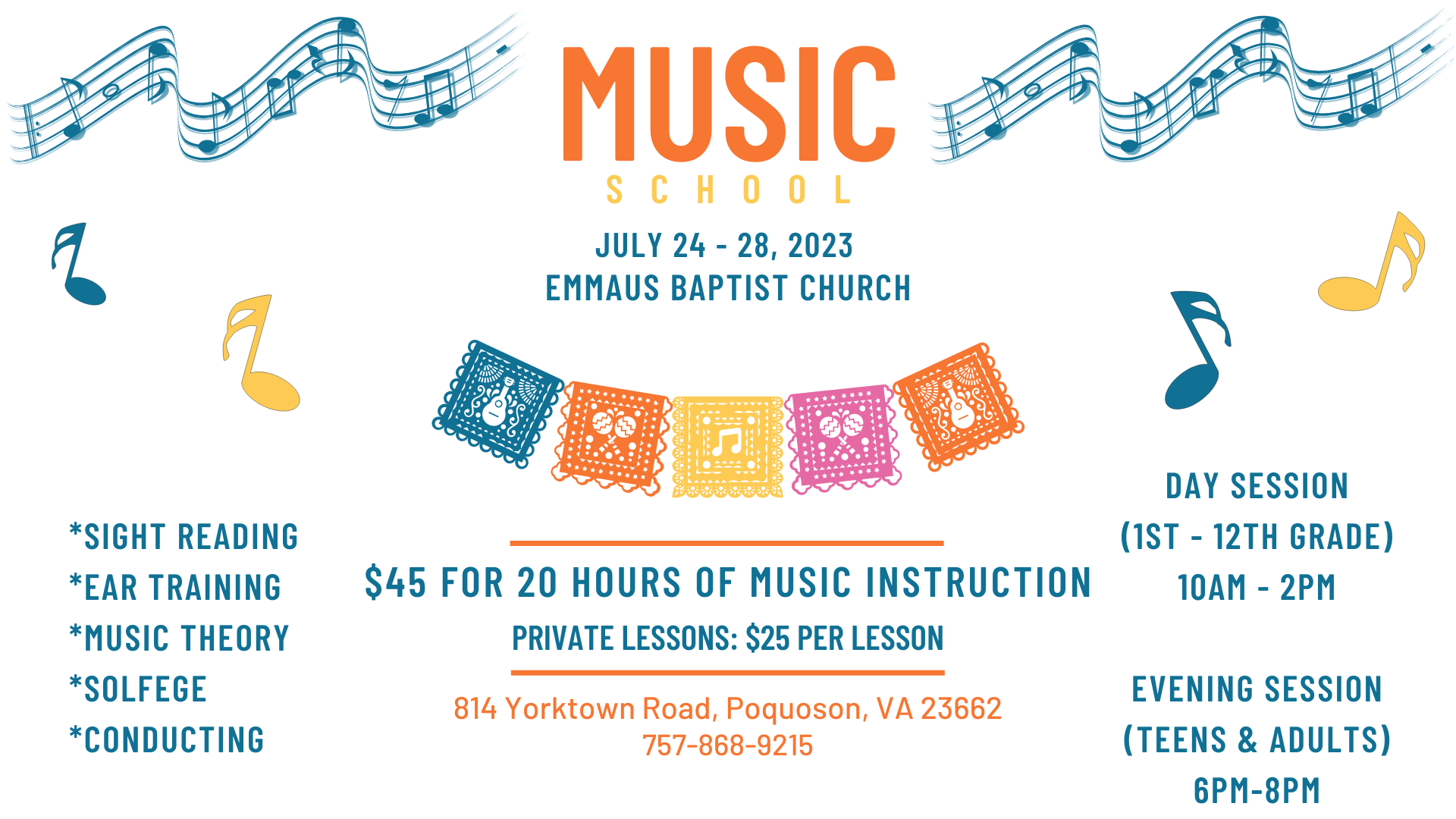 Music School – 2023 – Emmaus Baptist Church