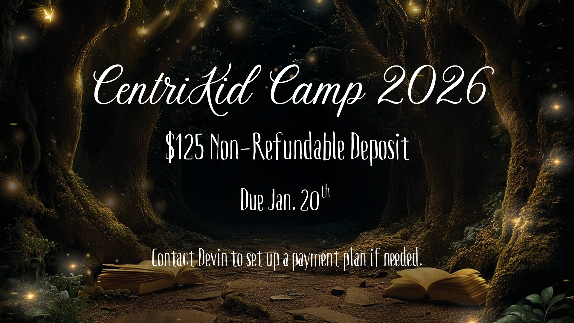 CentriKid Camp 2026 deposit